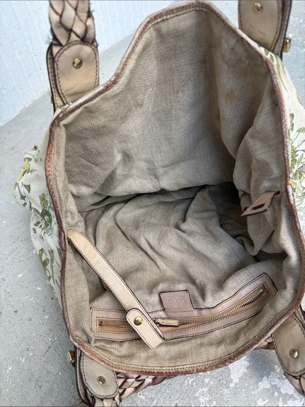 Gucci canvas floral Pelham Bag